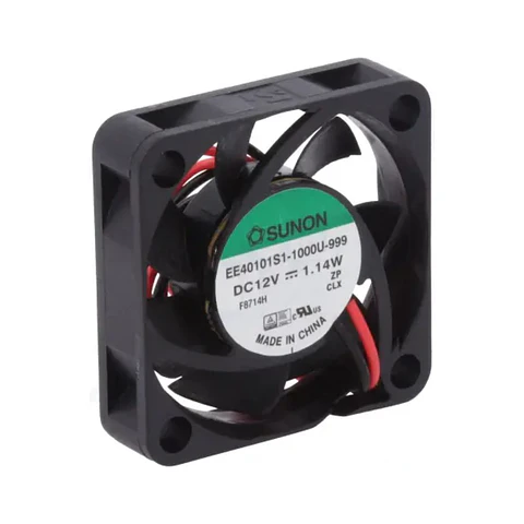 Ventoinha 12VDC 40x40x10mm 2 Fios EE40101S1-1000U-999 SUNON