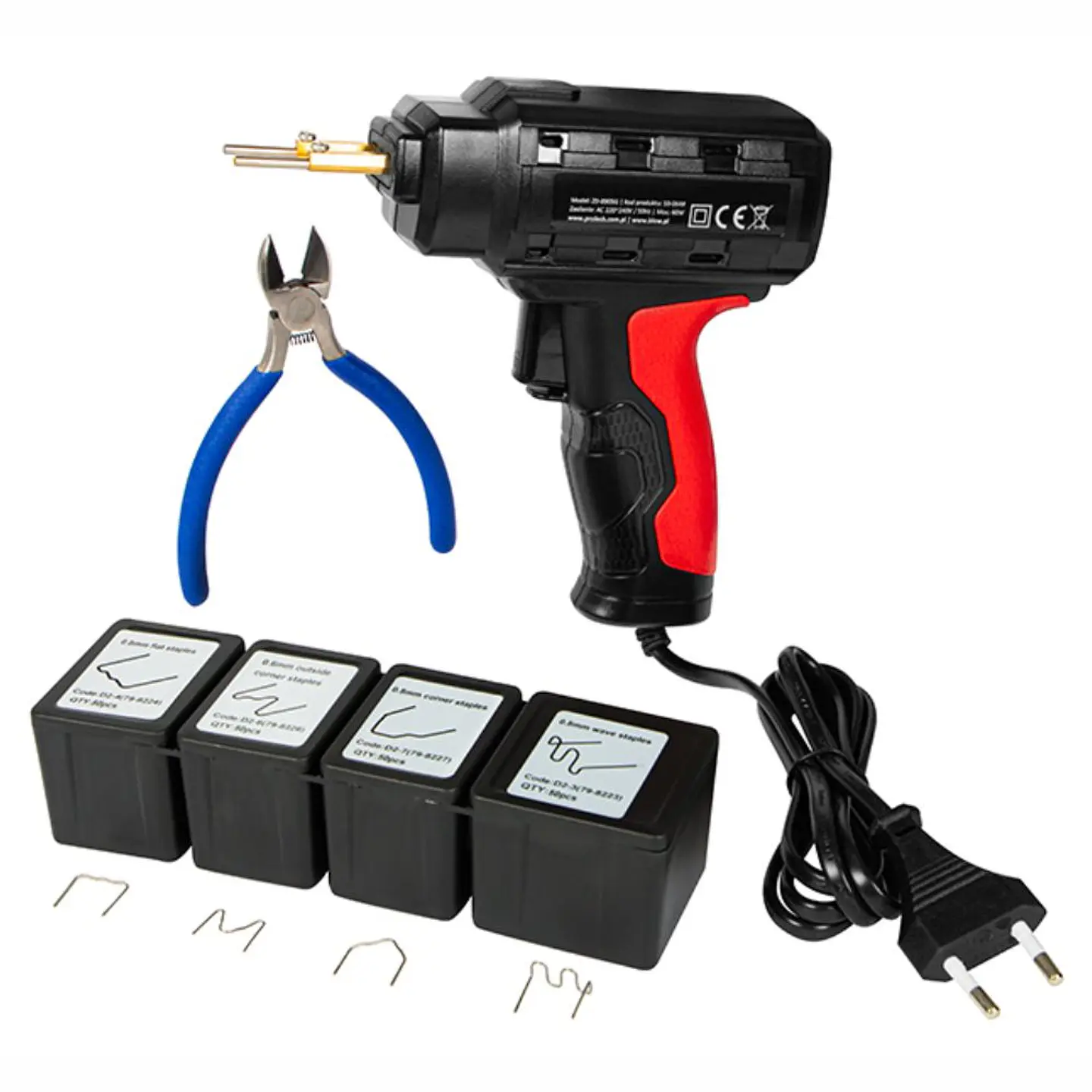 Conjunto P/ Reparação De Plásticos 60W C/ 200 Grampos 1
