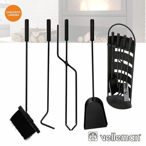 UTENSILIOS P/ LAREIRA 4 PEÇAS