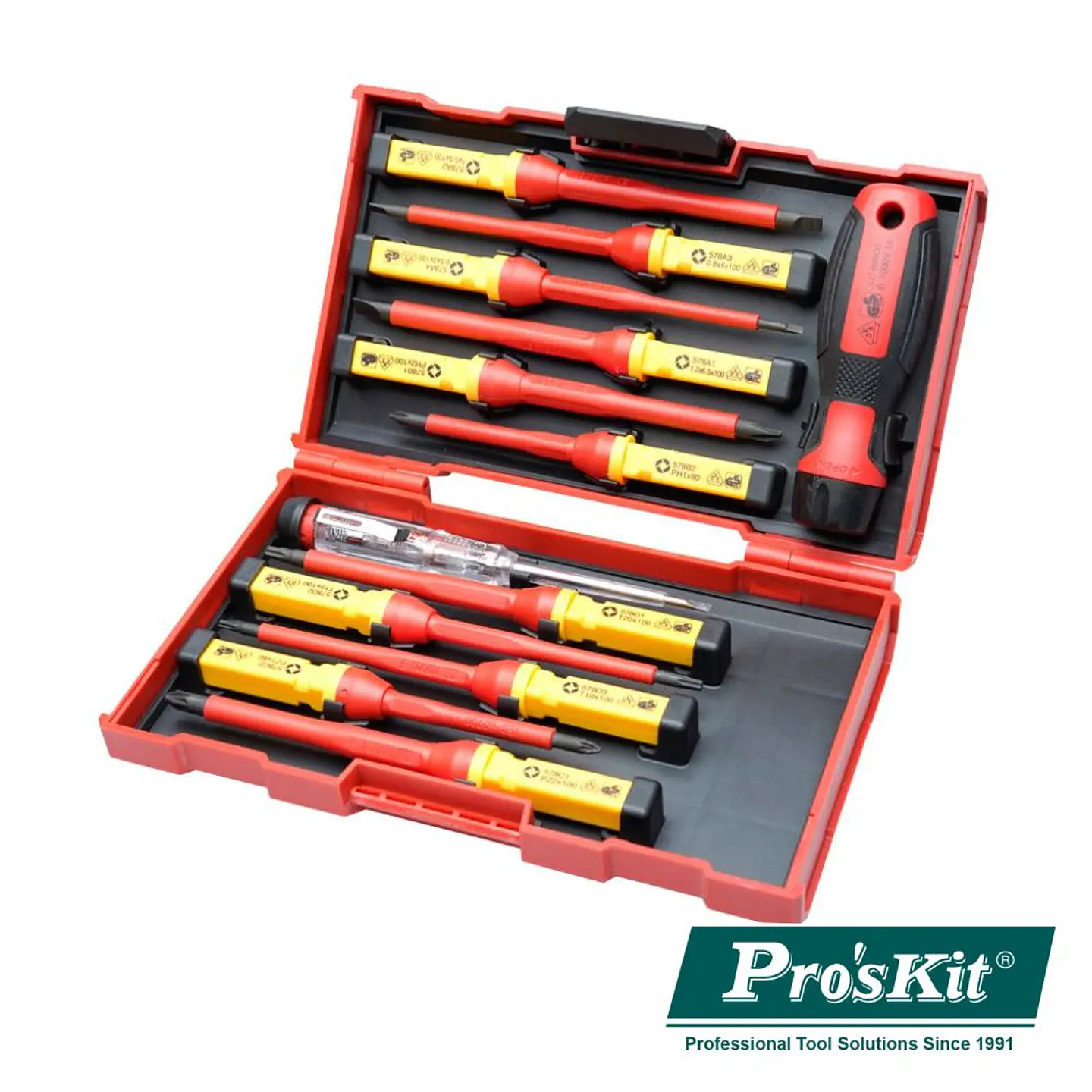 Conjunto De 13 Chaves Fendas / Philips / Pozidriv PROSKIT 1