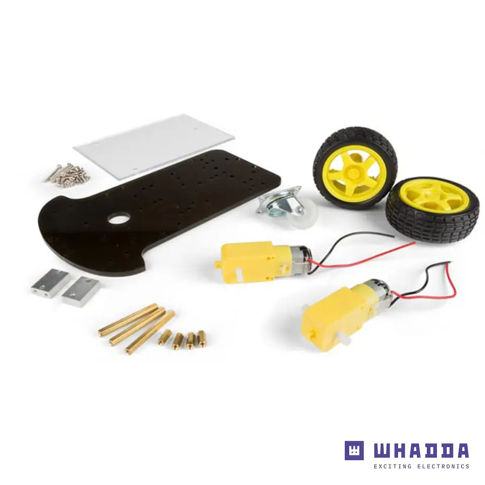 Kit de Robótica Com Motor Chassi E 2 Rodas WHADDA 1