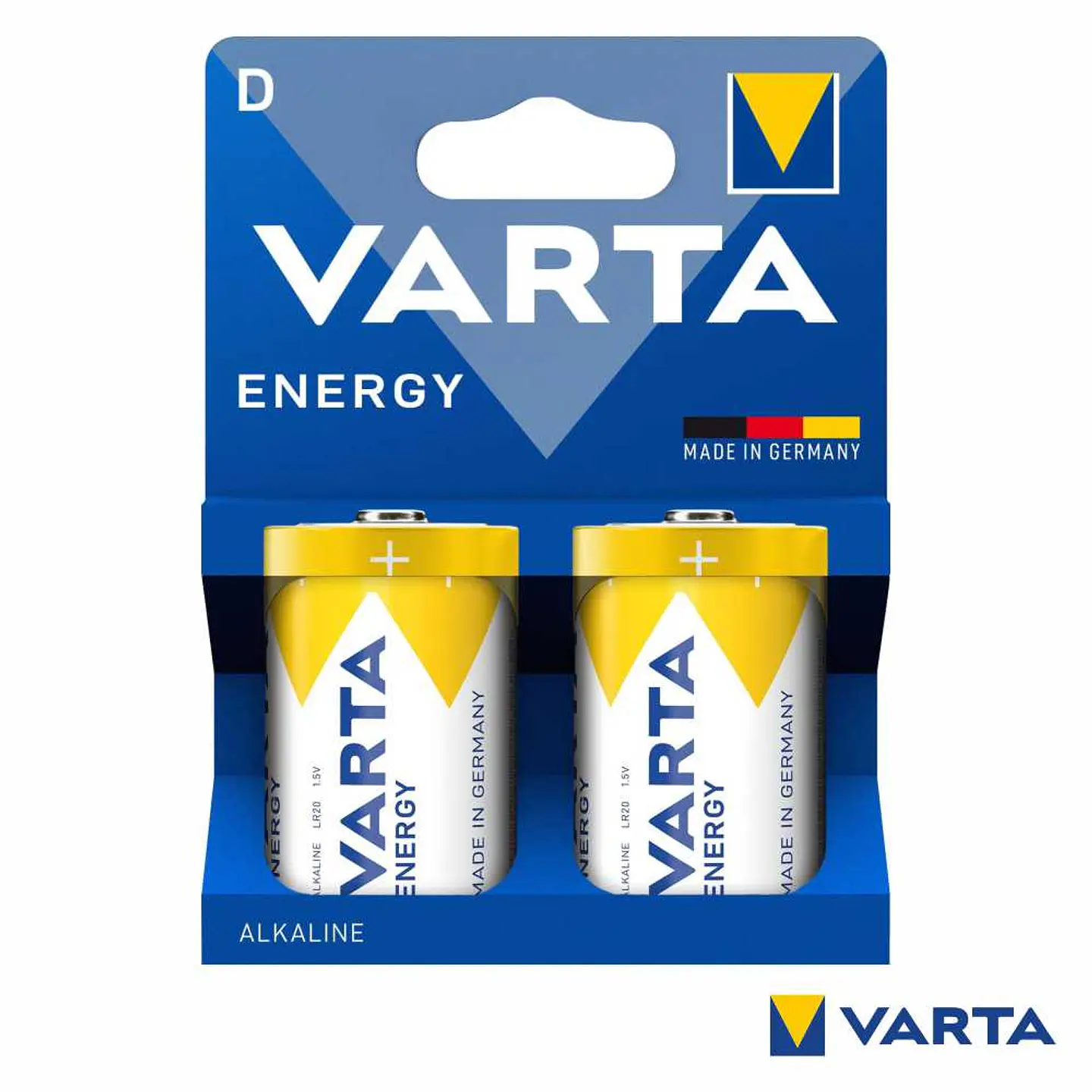 Pilha Alcalina LR20/D 1.5v 2x Blister VARTA 1