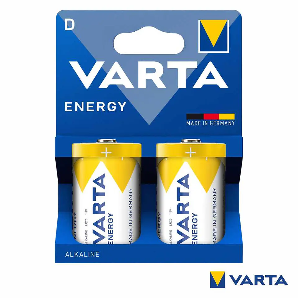 Pilha Alcalina LR20/D 1.5v 2x Blister VARTA 1
