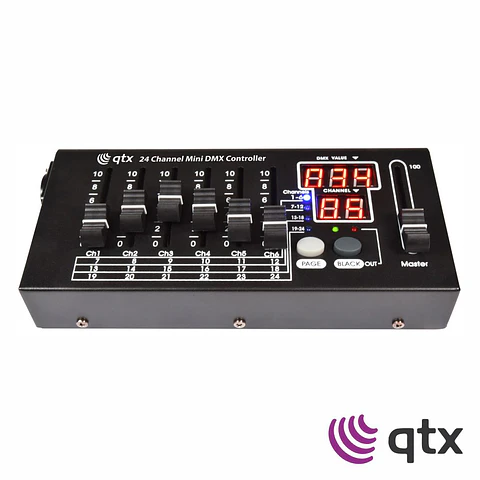 Controlador DMX 24 Canais Compacto QTX