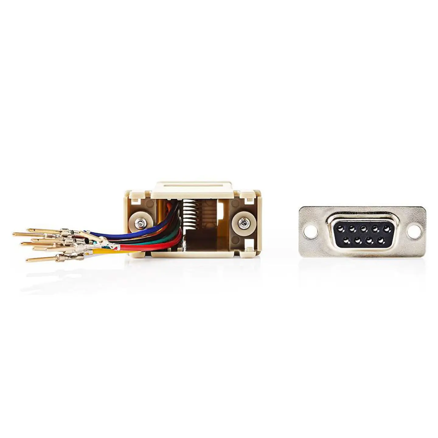 Ficha Adaptadora RJ45 / D 9p Macho 1