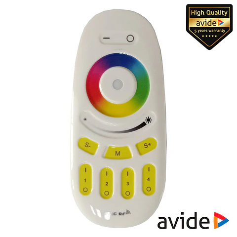 Comando RF P/ Fita LEDS RGBW 12V AVIDE