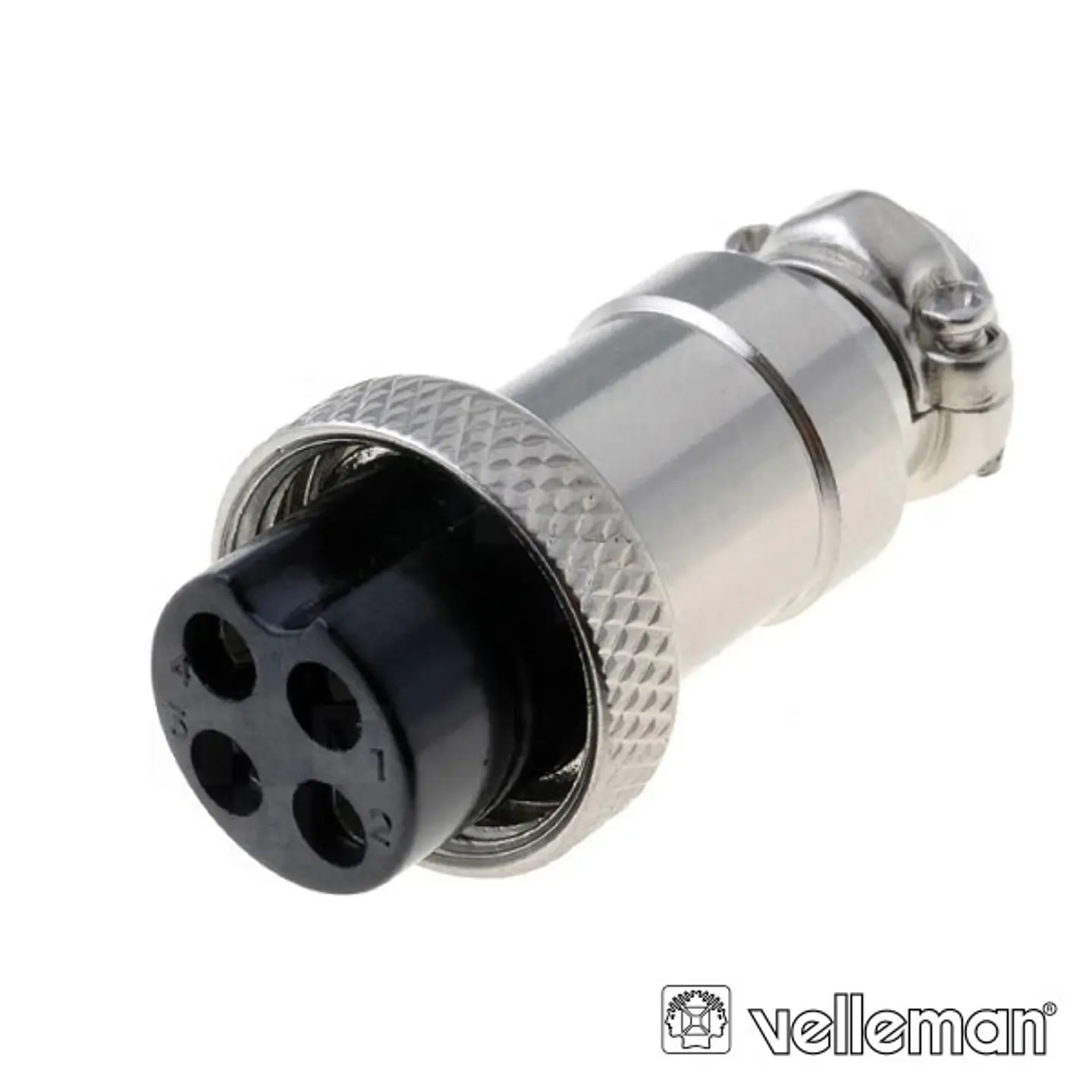 FICHA MICROFONE 4P FÊMEA DE EXTENSÃO VELLEMAN 1