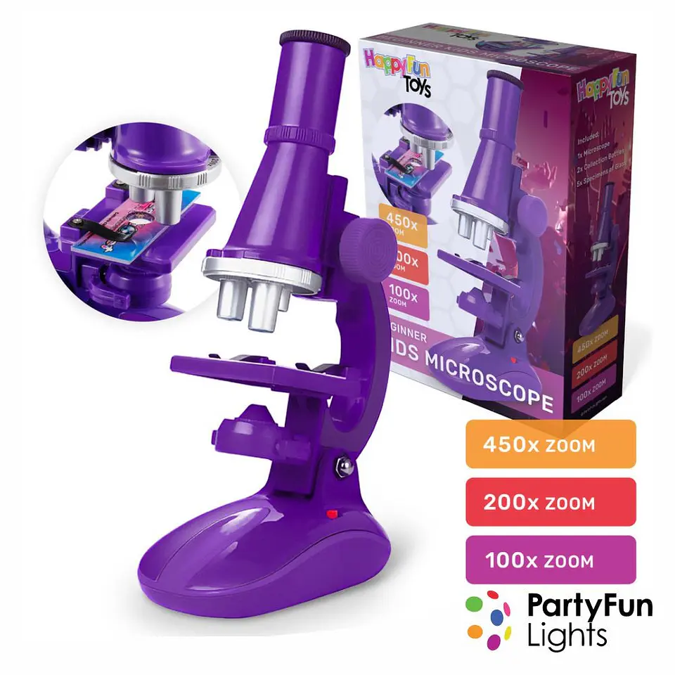 Microscópio 100/200/450x C/ Acessórios HAPPYFUN 1