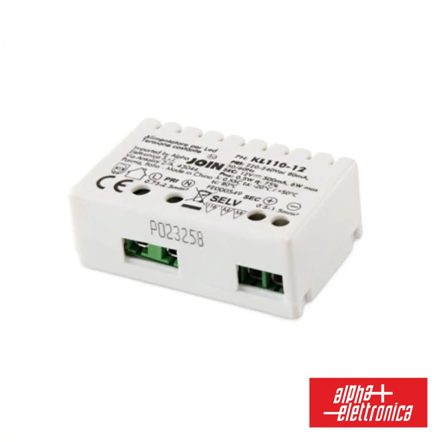 Fonte de Alimentação P/ LED 6W 12V 500mAh ALPHA 1