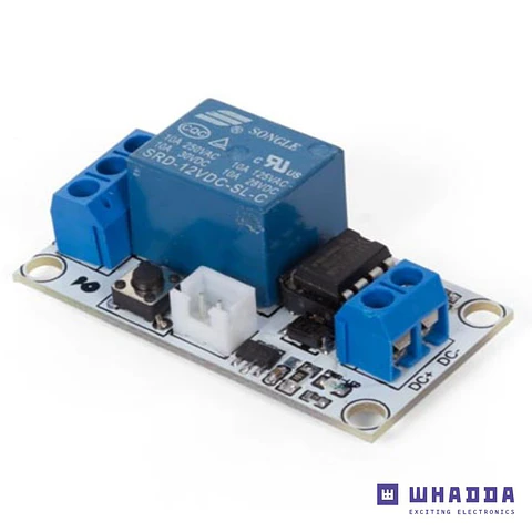 Módulo Relé 12VDC Biestável de 1 Canal C/ Switch WHADDA