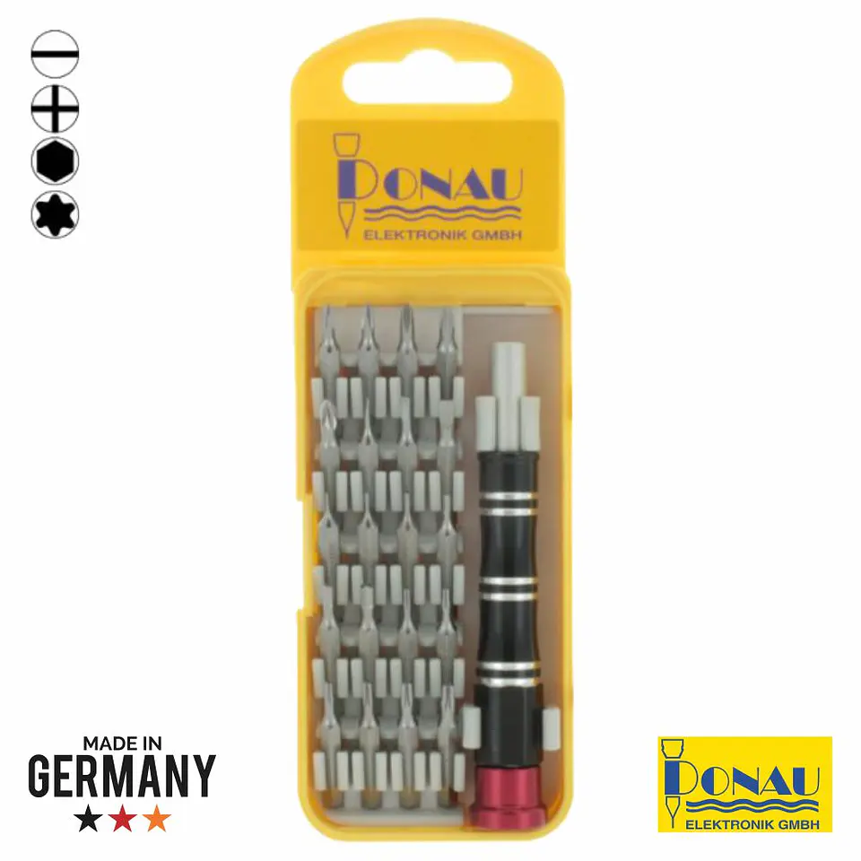 CONJUNTO DE CHAVE METÁLICA C/ 20 BITS DONAU 1