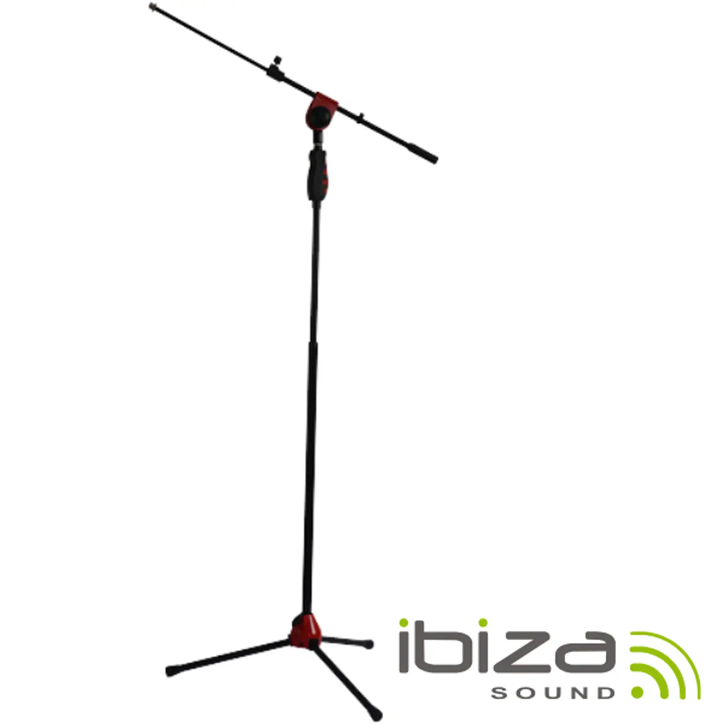 SUPORTE P/ MICROFONE UNIVERSAL VERMELHO IBIZA 1