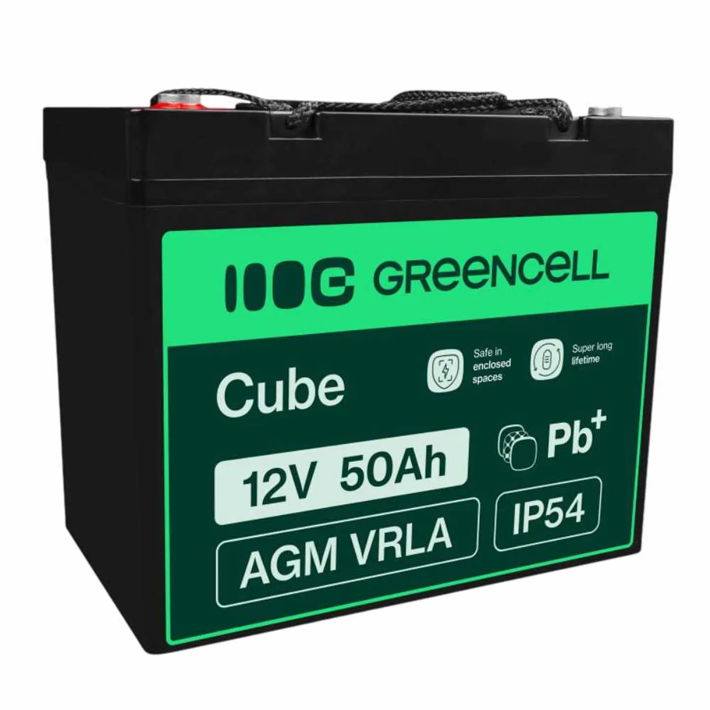 Bateria Chumbo Gel AGM 12V 50A GREEN CELL 1