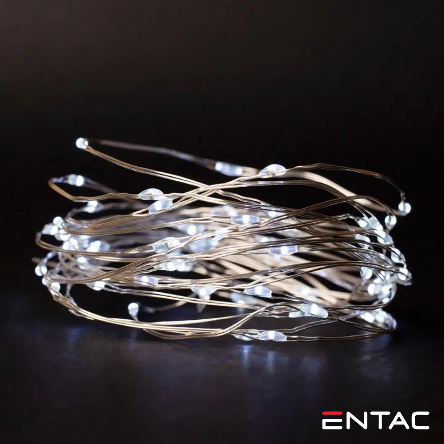 Grinalda de 20 LEDs Branco Frio 1M ENTAC 1