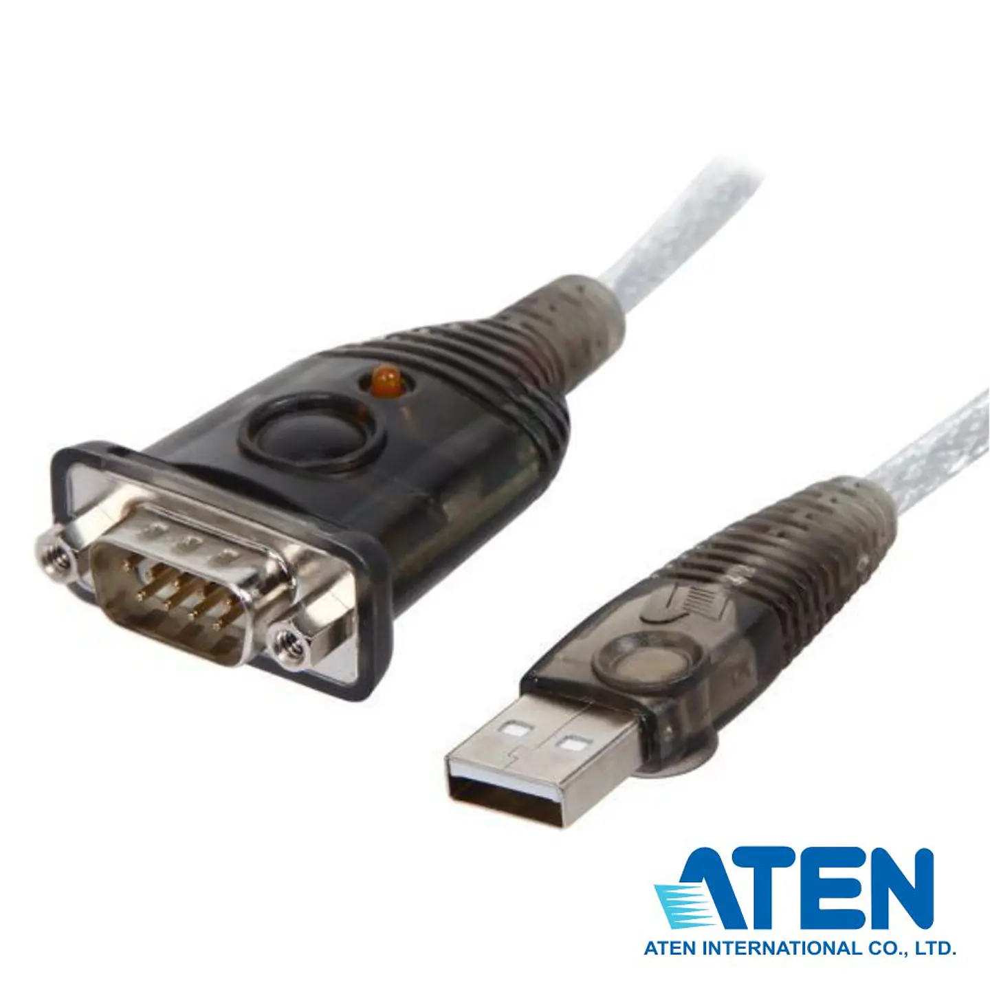 Cabo Adaptador USB-A 2.0 Macho / DB9 Macho 0.35m Cinza 1
