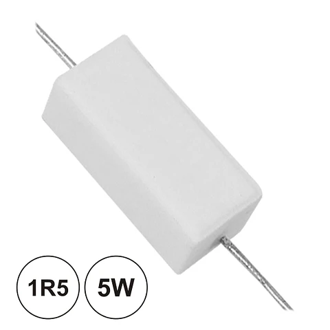 RESISTÊNCIA BOBINADA 1R5 5W