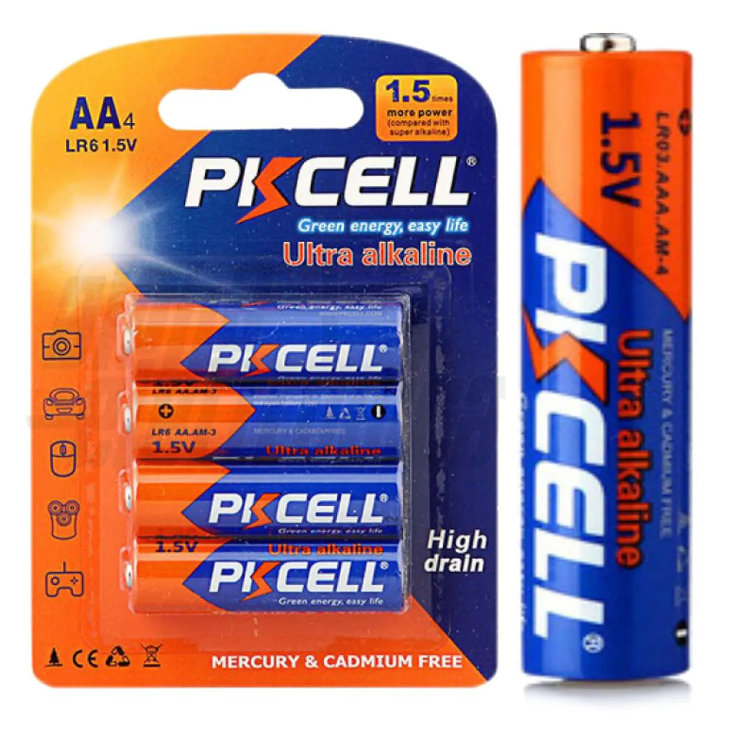PILHA ULTRA ALCALINA LR6/AA 1.5V 4X BLISTER PKCELL 1