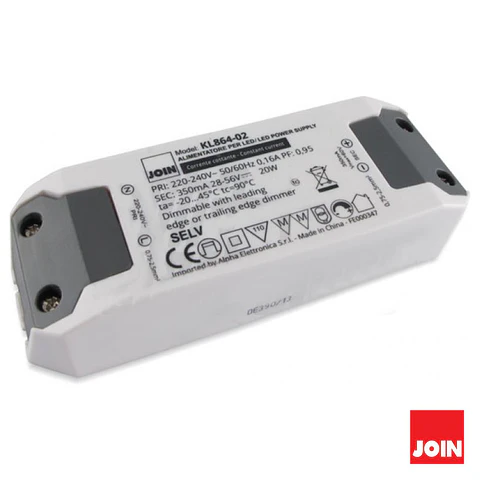 FONTE DE ALIMENTAÇÃO 350MA 20W 28-56V DIMÁVEL JOIN