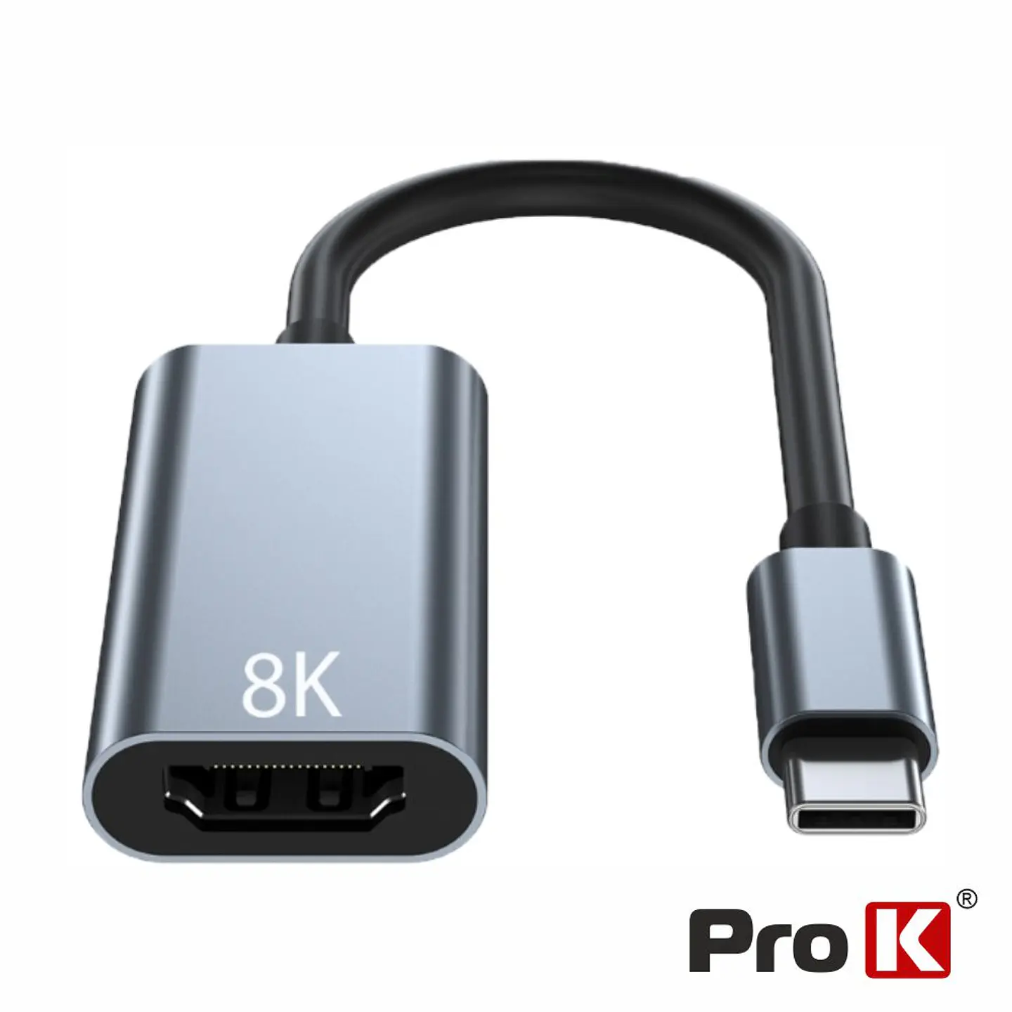 Cabo Adaptador USB-C Macho / HDMI Fêmea 8K PROK 1