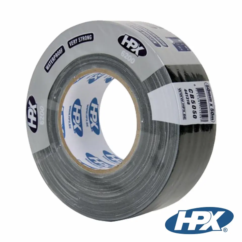 FITA DE TELA PROFISSIONAL HPX 50MMx50M PRETA 1