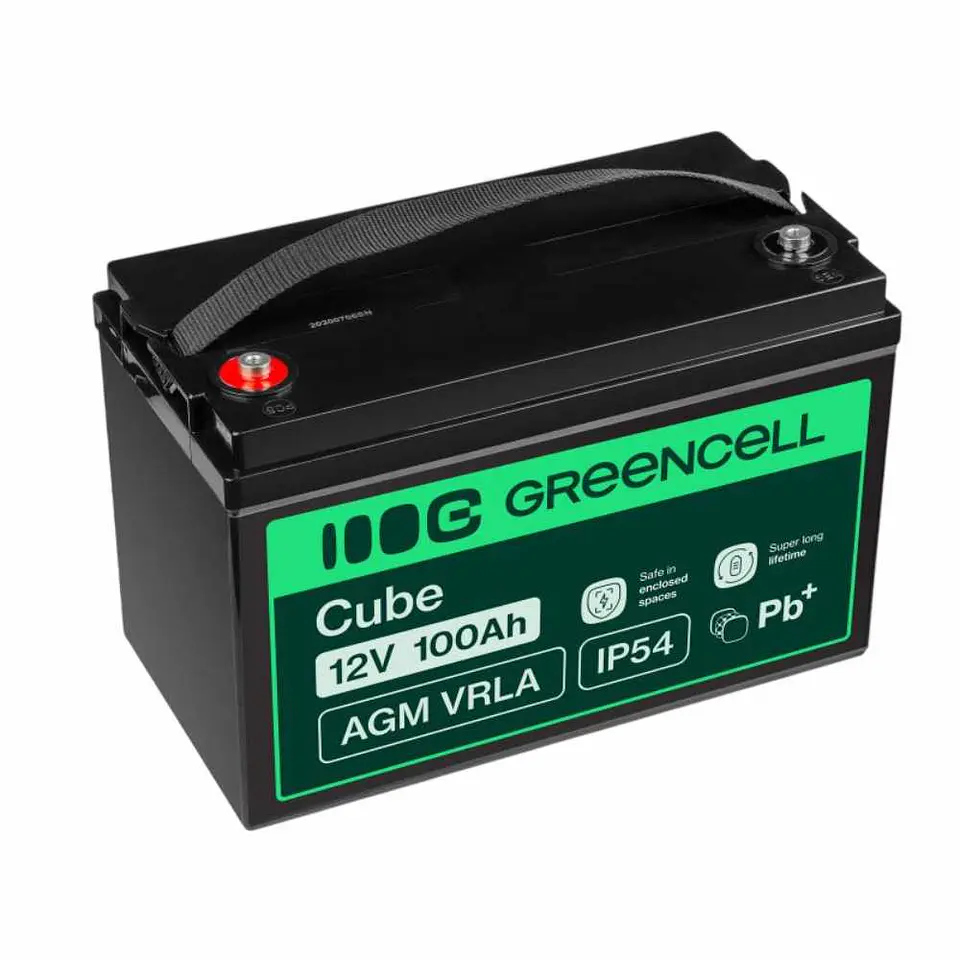 Bateria Chumbo Gel AGM 12V 100A GREEN CELL 1