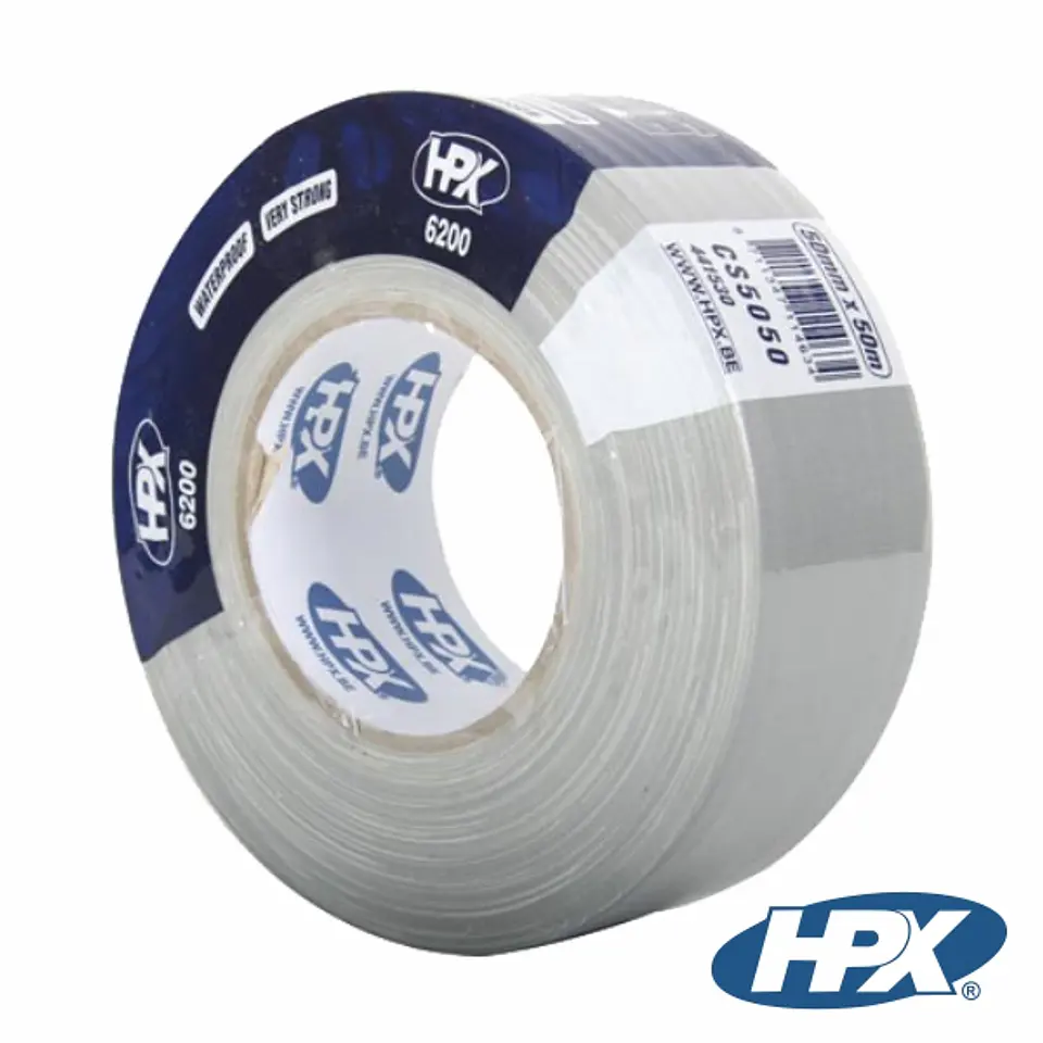 FITA DE TELA PROFISSIONAL HPX 50MMx50M PRATA 1