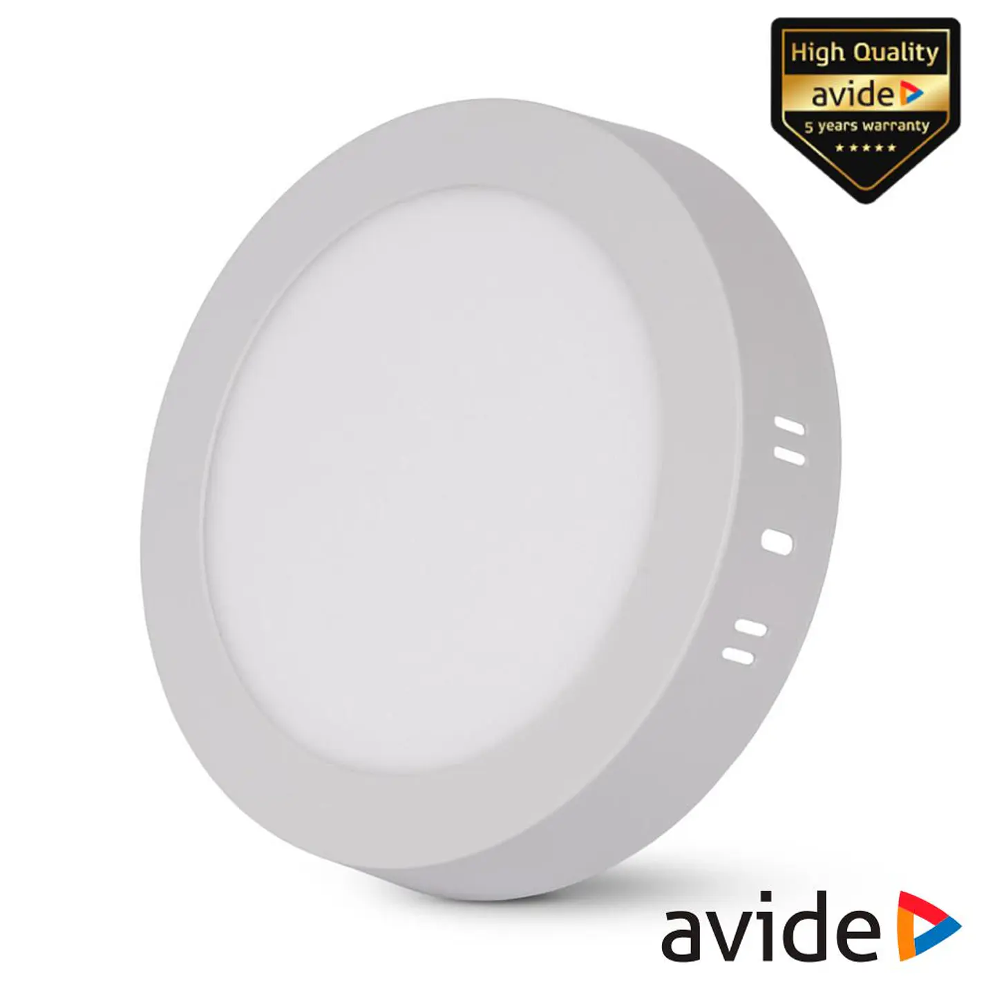 Painel Leds Redondo Superfície 12W 178mm 950lm CCT AVIDE 1