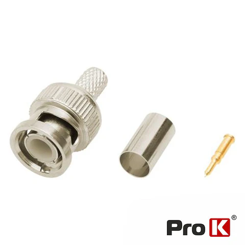 Ficha Bnc Macho Cravar P/ Rg59 PROK