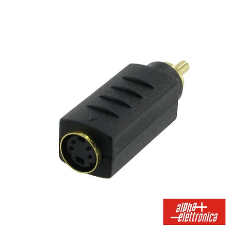 FICHA ADAPTADORA RCA MACHO / SVHS FÊMEA PVC