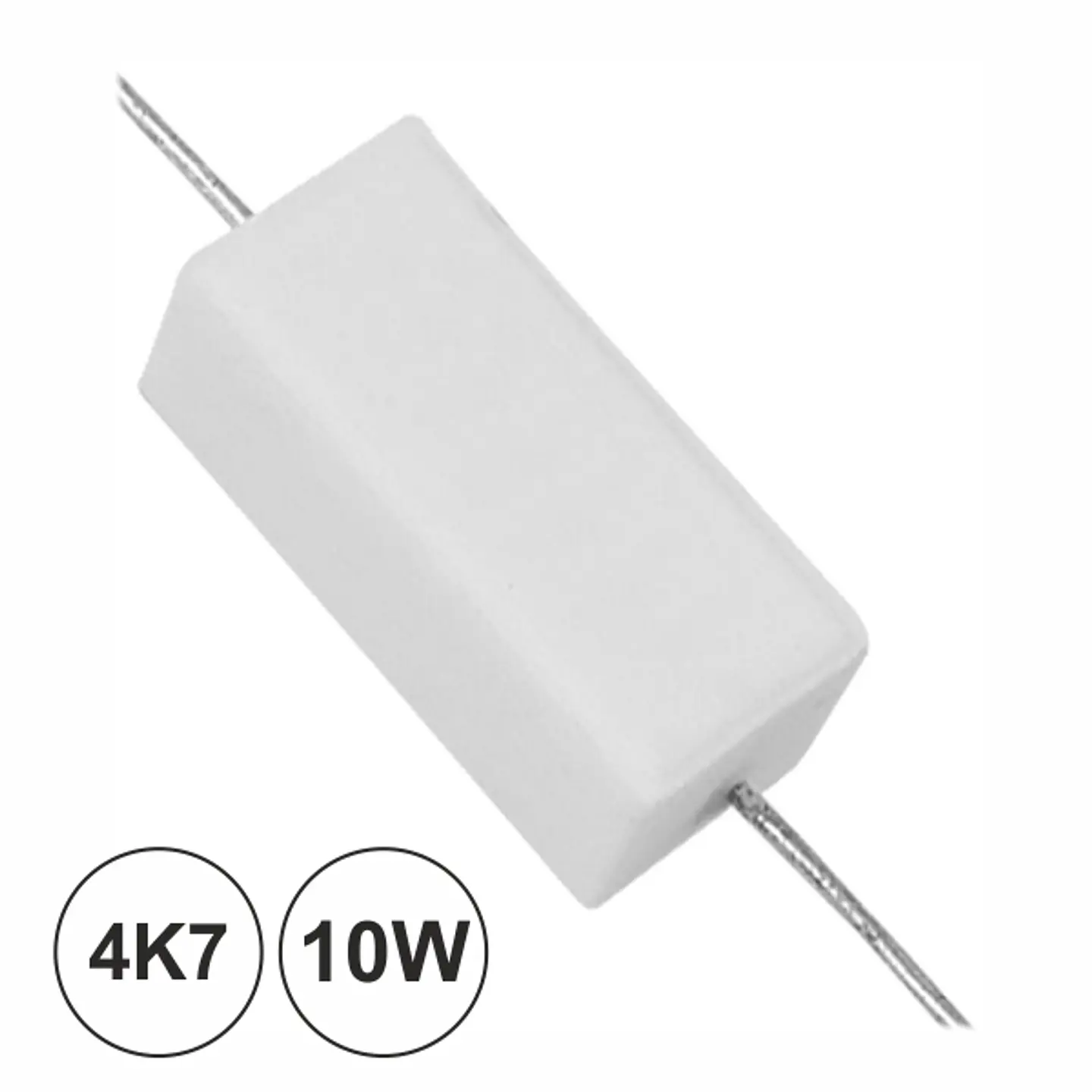 RESISTÊNCIA BOBINADA 4K7 10W 1