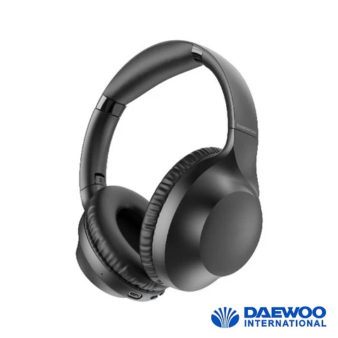 Auscultadores Bluetooth 5.3 S/ Fios Preto DAEWOO