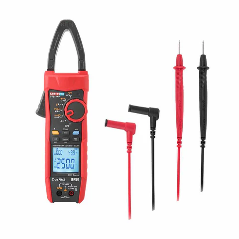 Pinça Amperimétrica Digital 999.9A 999.9V 99.9MOhm T-RMS UNT