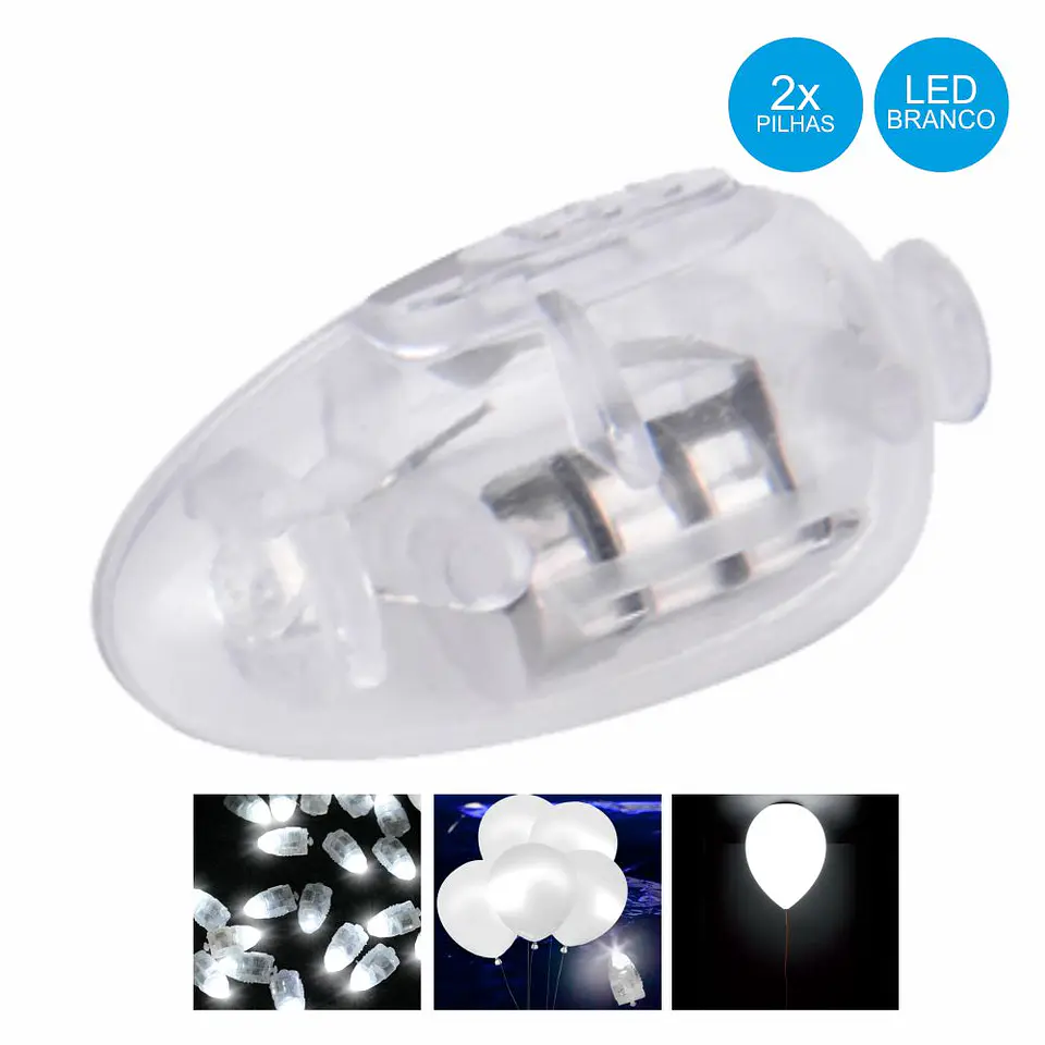 LED BRANCO P/ BALÕES 1
