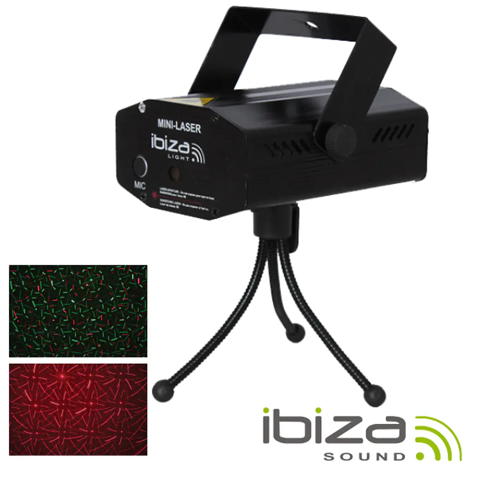 LASER 130MW VERMELHO/VERDE FIREFLY PRETO IBIZA 1