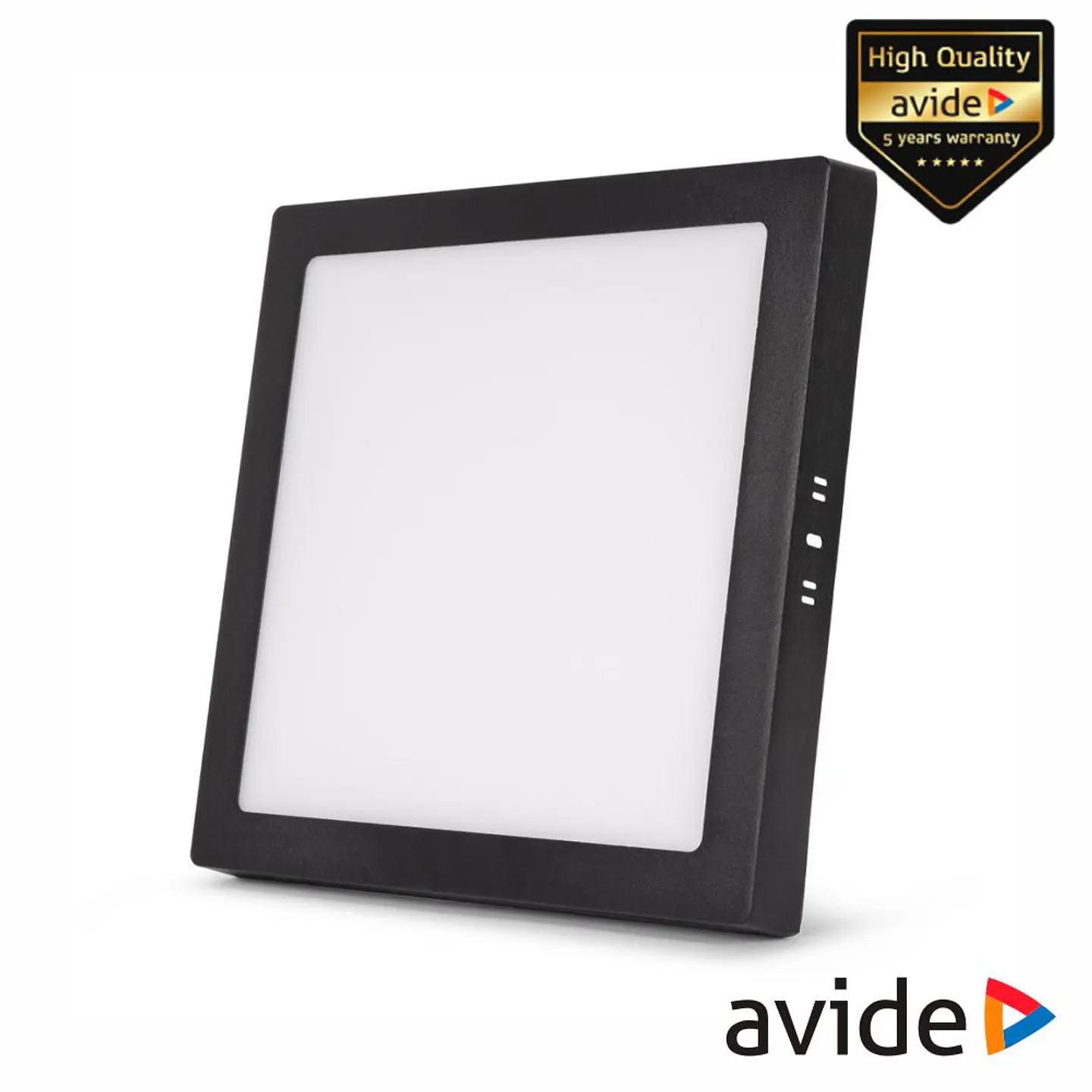 Painel Leds Quadrado CCT 24W 307mm 2000lm Preto AVIDE 1