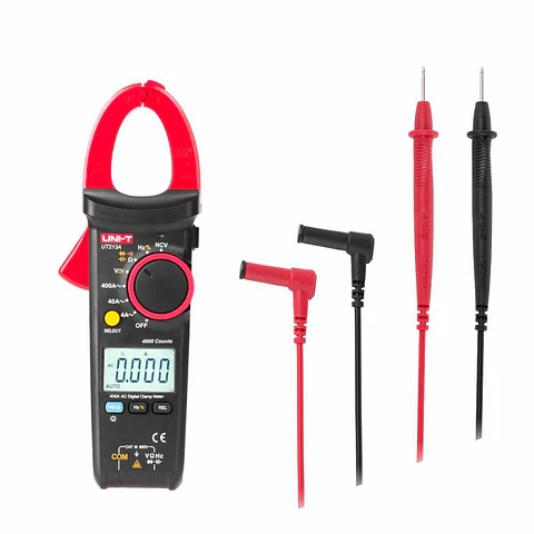 Pinça Amperimétrica Digital 400A 600V NCV UNI-T