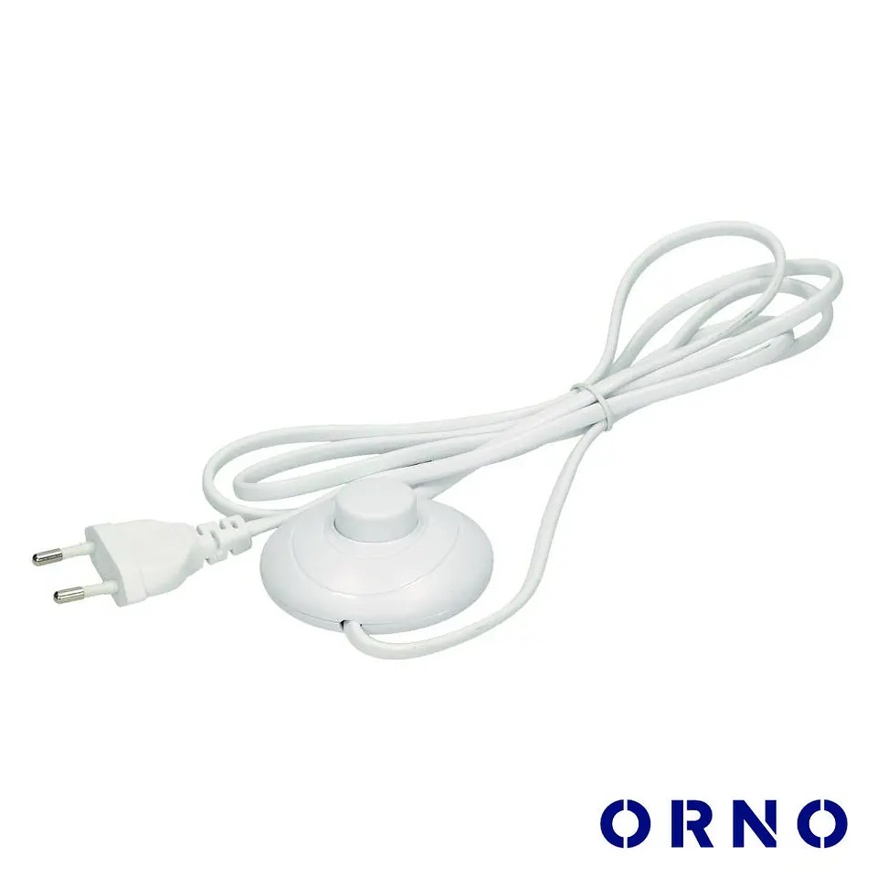 Cabo Alimentação C/ Interruptor 2m Branco ORNO 1