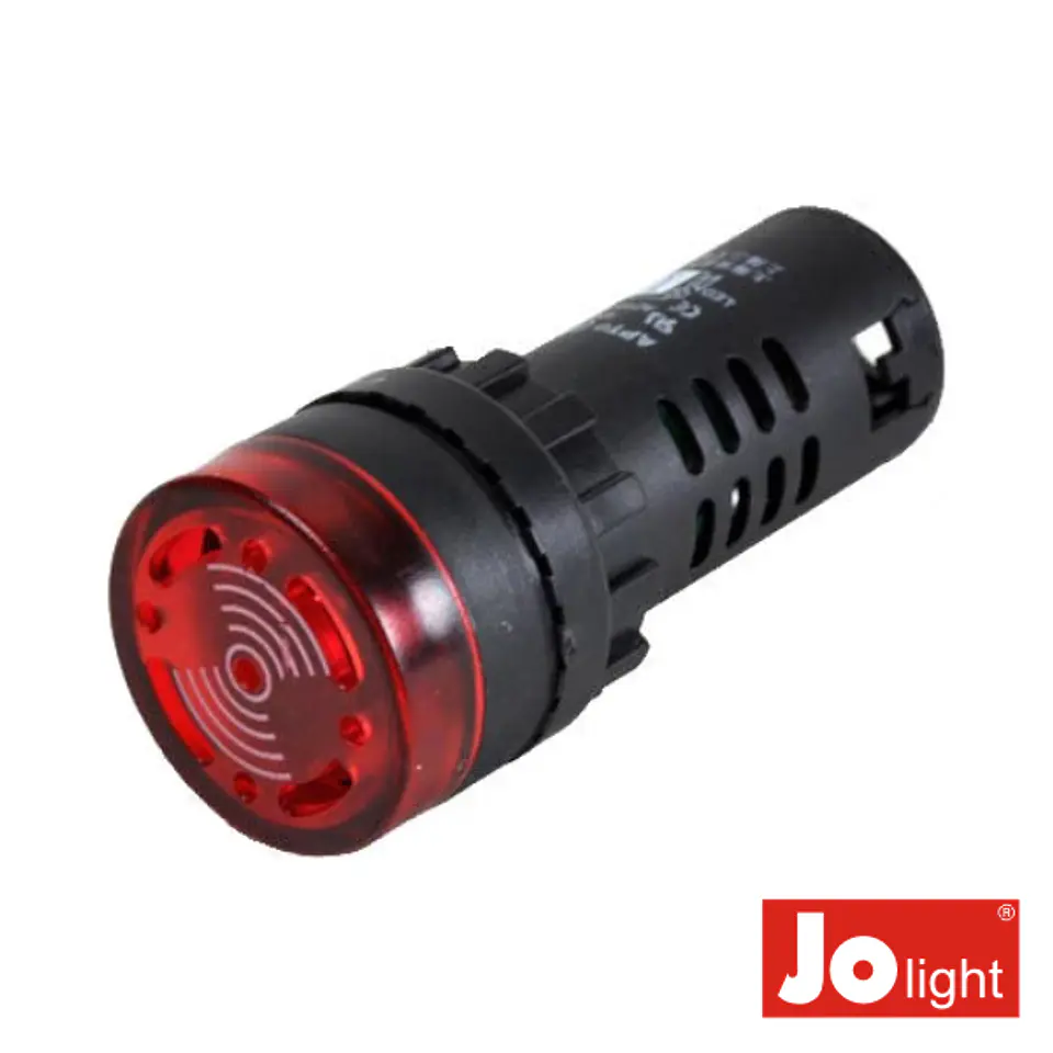 LUZ PILOTO REDONDO DE PAINEL 29MM 230V C/ BESOURO VERMELHO 1