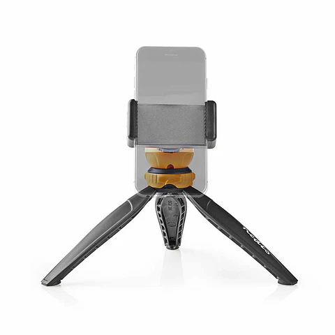 Mini Tripé 1,5 kg 16 cm Preto/Laranja NEDIS