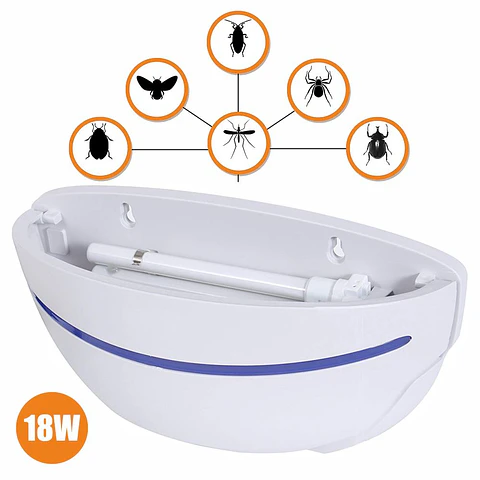 MOSQUITEIRO ELÉCTRICO 18W C/ PLACA ADESIVA