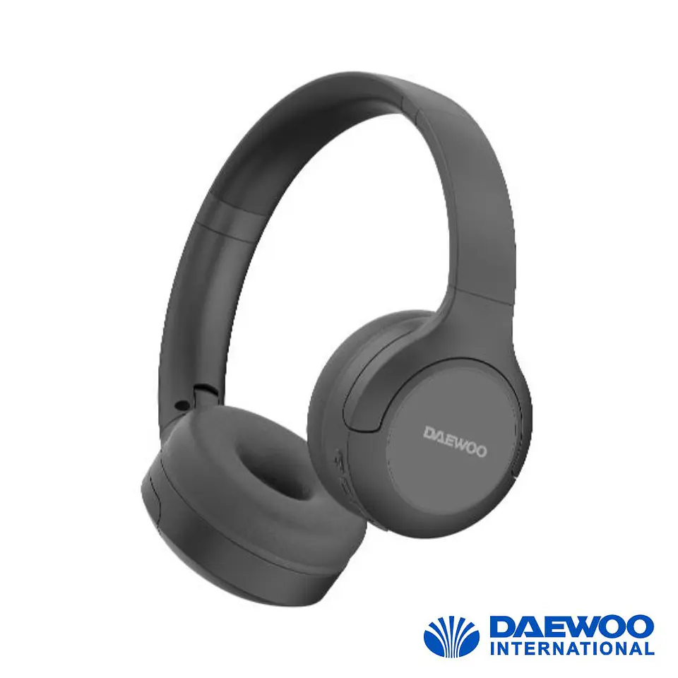 Auscultadores Bluetooth 5.3 S/ Fios Cartão SD DIADEMA Preto 1