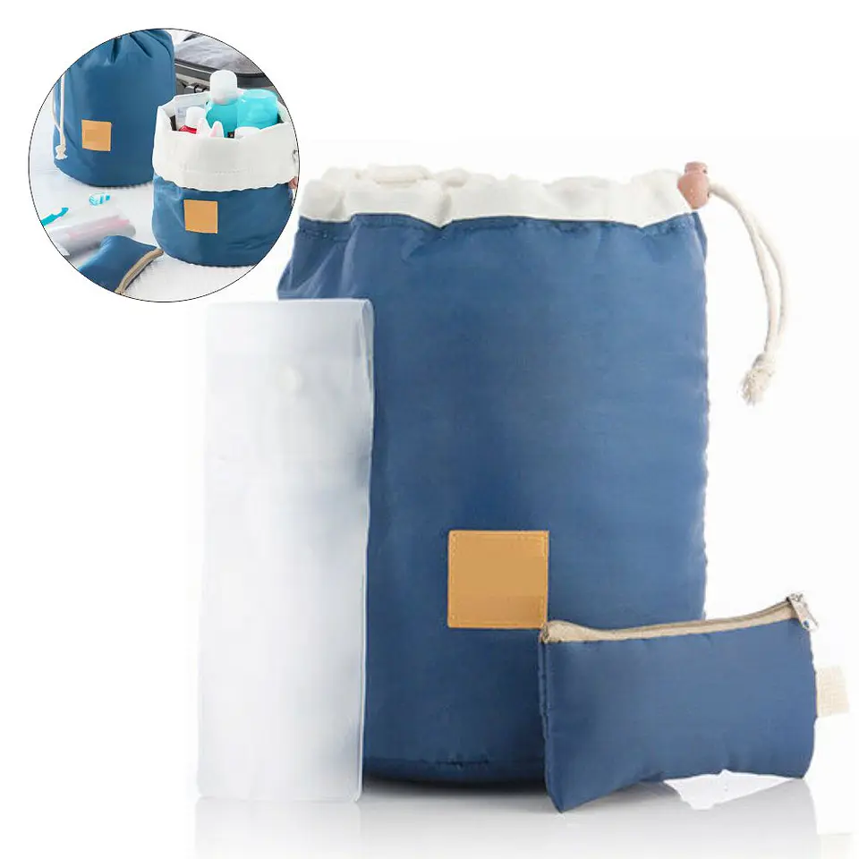BOLSA DE VIAGEM P/ COSMÉTICOS EM POLIÉSTER IMPERMEÁVEL 1