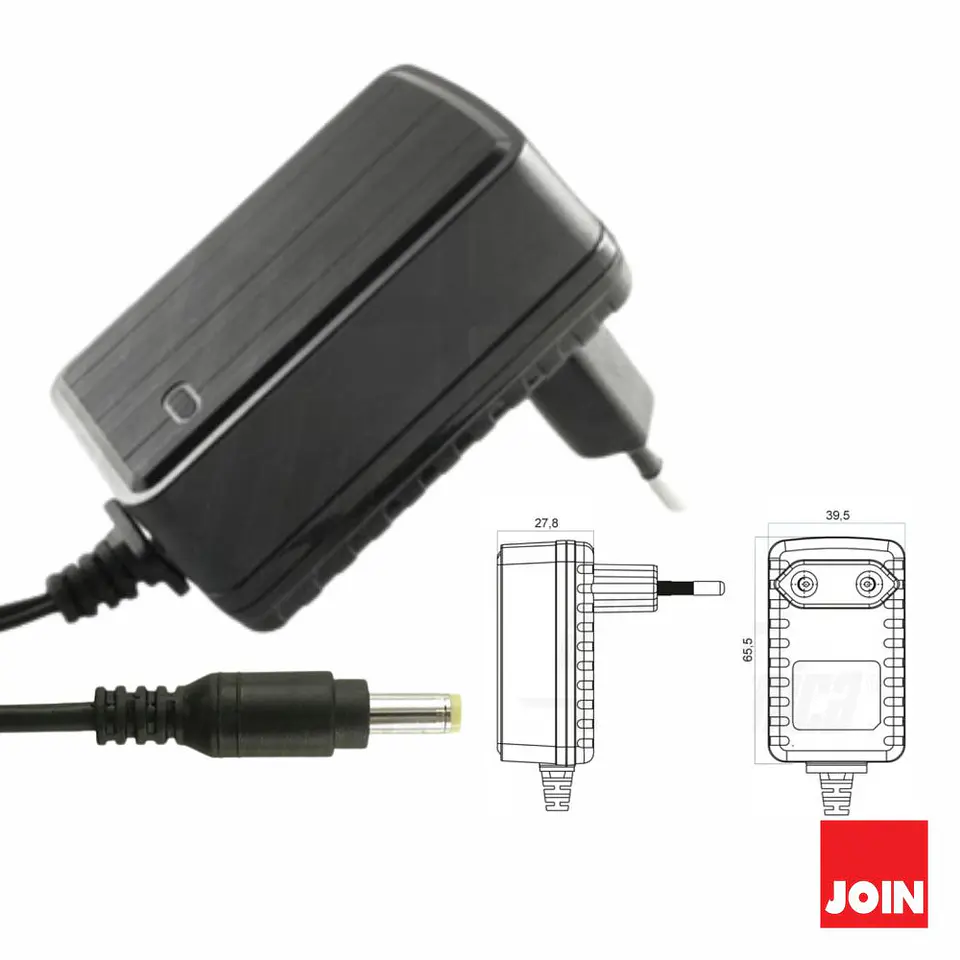 Alimentador Switching 24W 12V 2000mA JOIN 1