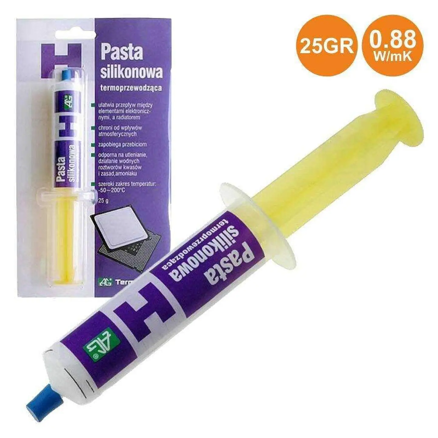 TUBO PASTA TÉRMICA SILICONE 25G AG 1