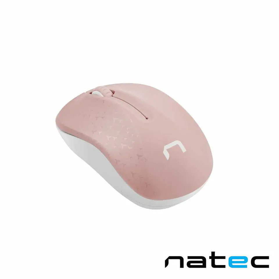 Rato Óptico TOUCAN S/ Fios 1600DPI USB Rosa NATEC 1