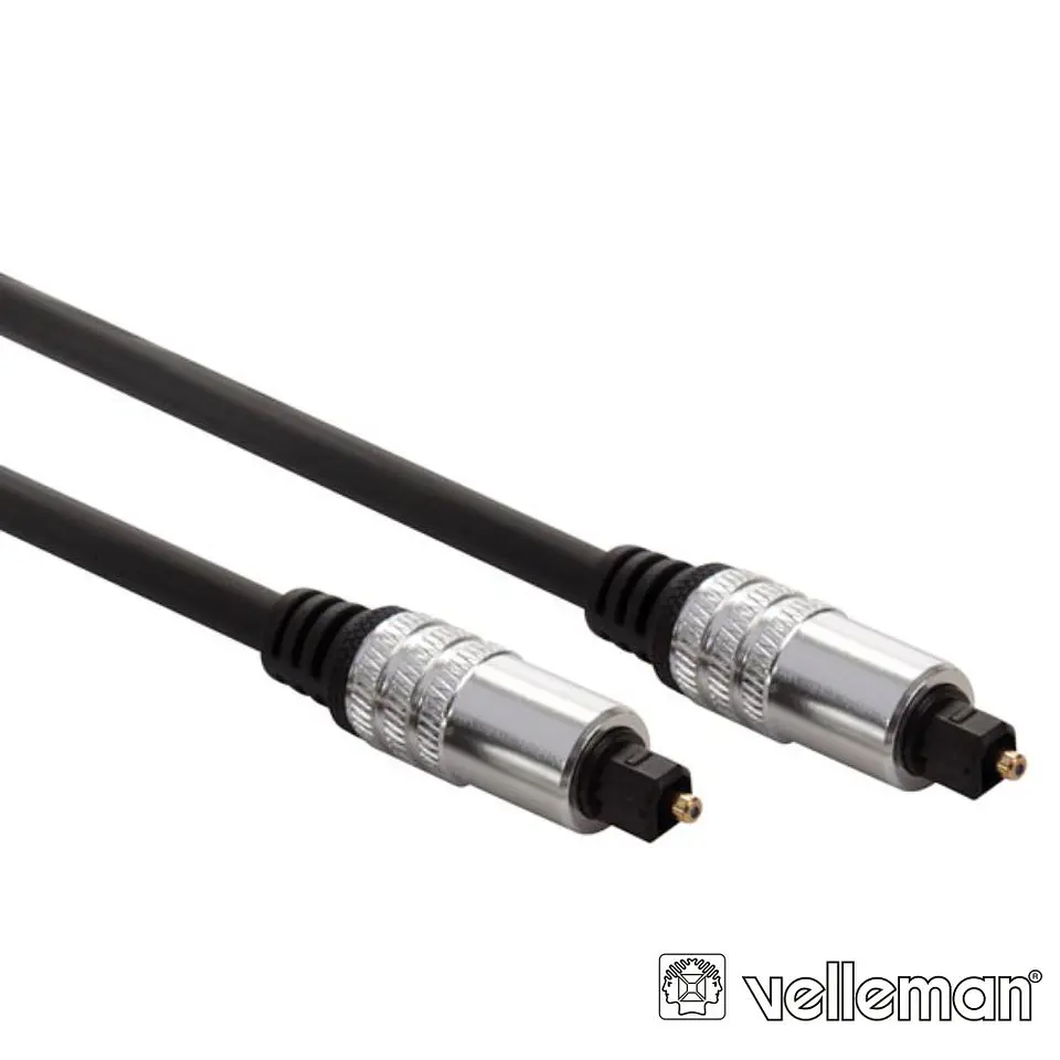 Cabo Fibra Óptica Toslink-Toslink 1.50M - VELLEMAN 1