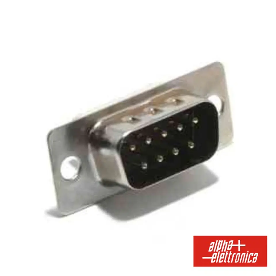 FICHA D-SUB 9P MACHO P/ SOLDAR 1
