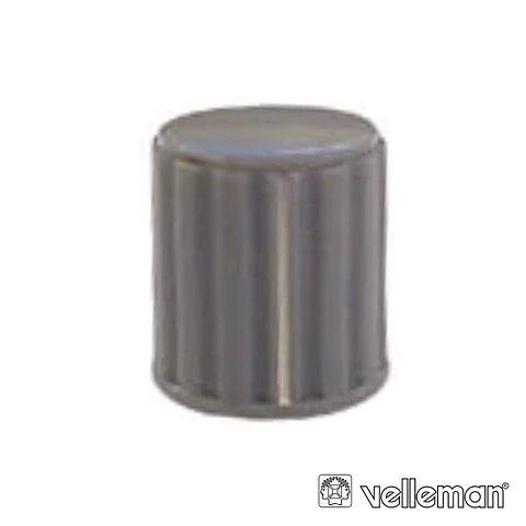 BOTÃO CINZA C/ LINHA BRANCA 14x16MM