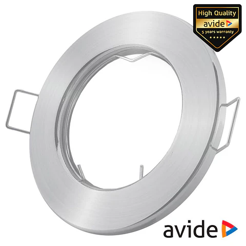 Aro Redondo Fixo Acetinado P/ MR16-GU10 AVIDE