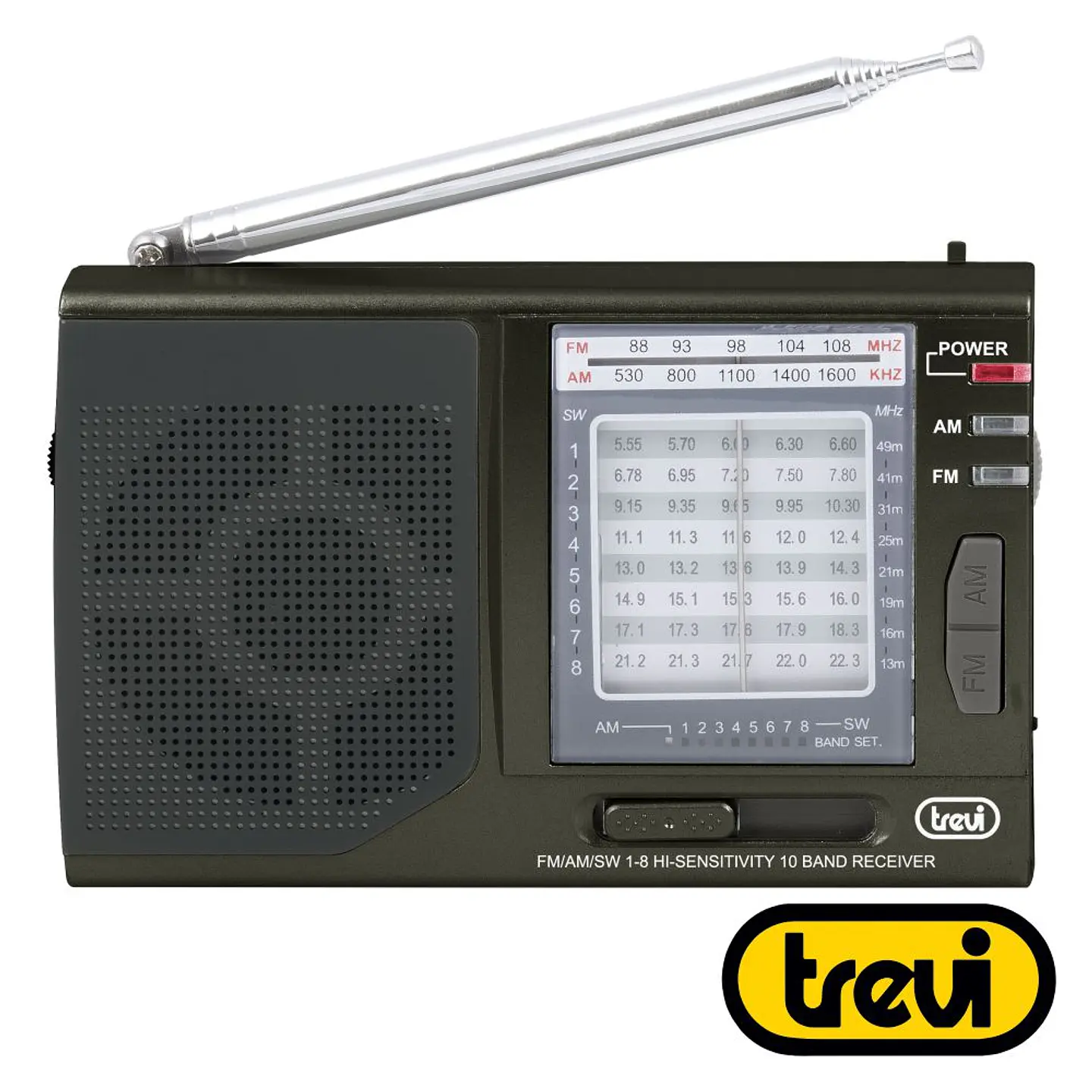 Rádio Portátil AM/FM Clássico Preto TREVI 1
